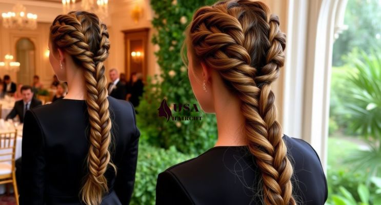 Braided ponytail