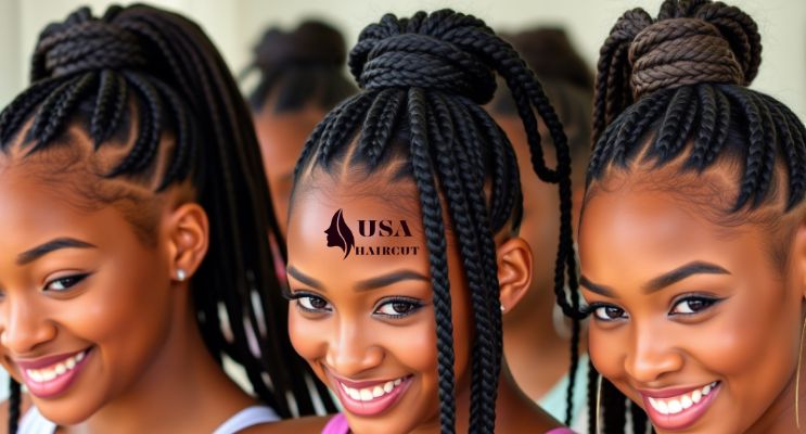Braided ponytail
