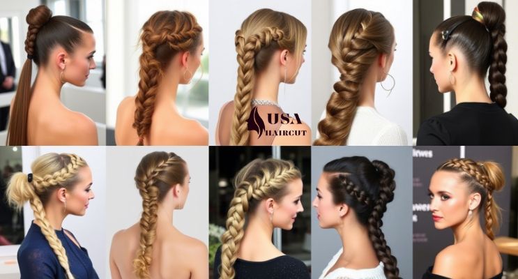Braided ponytail