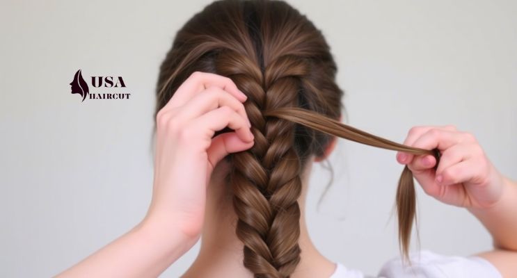 Braided ponytail