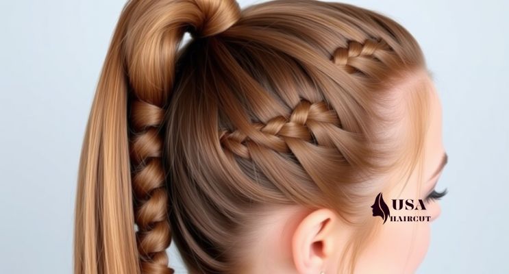 Braided ponytail