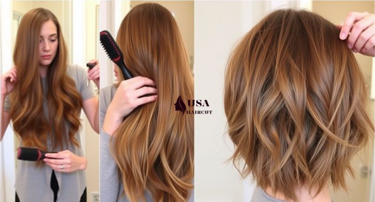 Wolf cut long hair